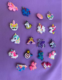 Unicorn Shoe Charms Bundle Set of 18