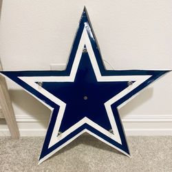 Dallas Cowboys Upcycled Metal Wall Art - NFL trademarked