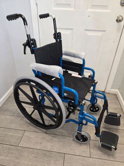 Medline Kids Pediatric Wheelchair with 14" Wide Nylon Seat