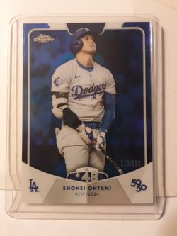 OHTANI 50/50 Blue Refractor HR#48#111/150