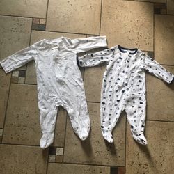 EUC baby footie bodysuit size 6-9m