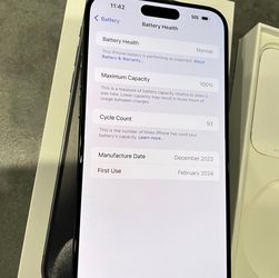 Apple iPhone with 100% Battery Health