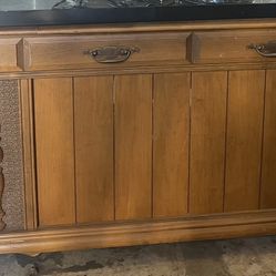 Vintage Stereo/Record Player Console