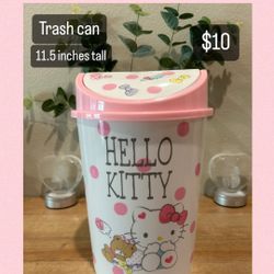 Hello Kitty Trash Can $10
