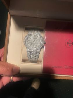 Luxury watch with diamonds