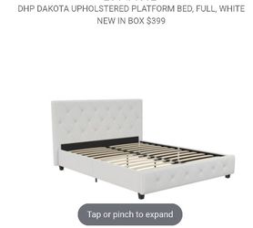 DHP Dakota Upholstered Platform Bed, Full,
