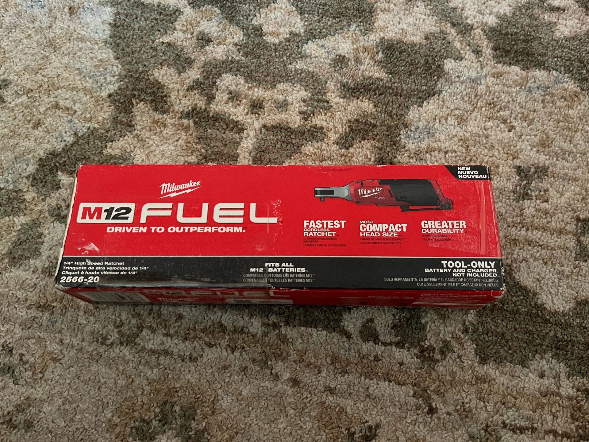 M12 FUEL 12V Lithium-Ion Brushless Cordless High Speed 1/4 in. Ratchet (Tool-Only)