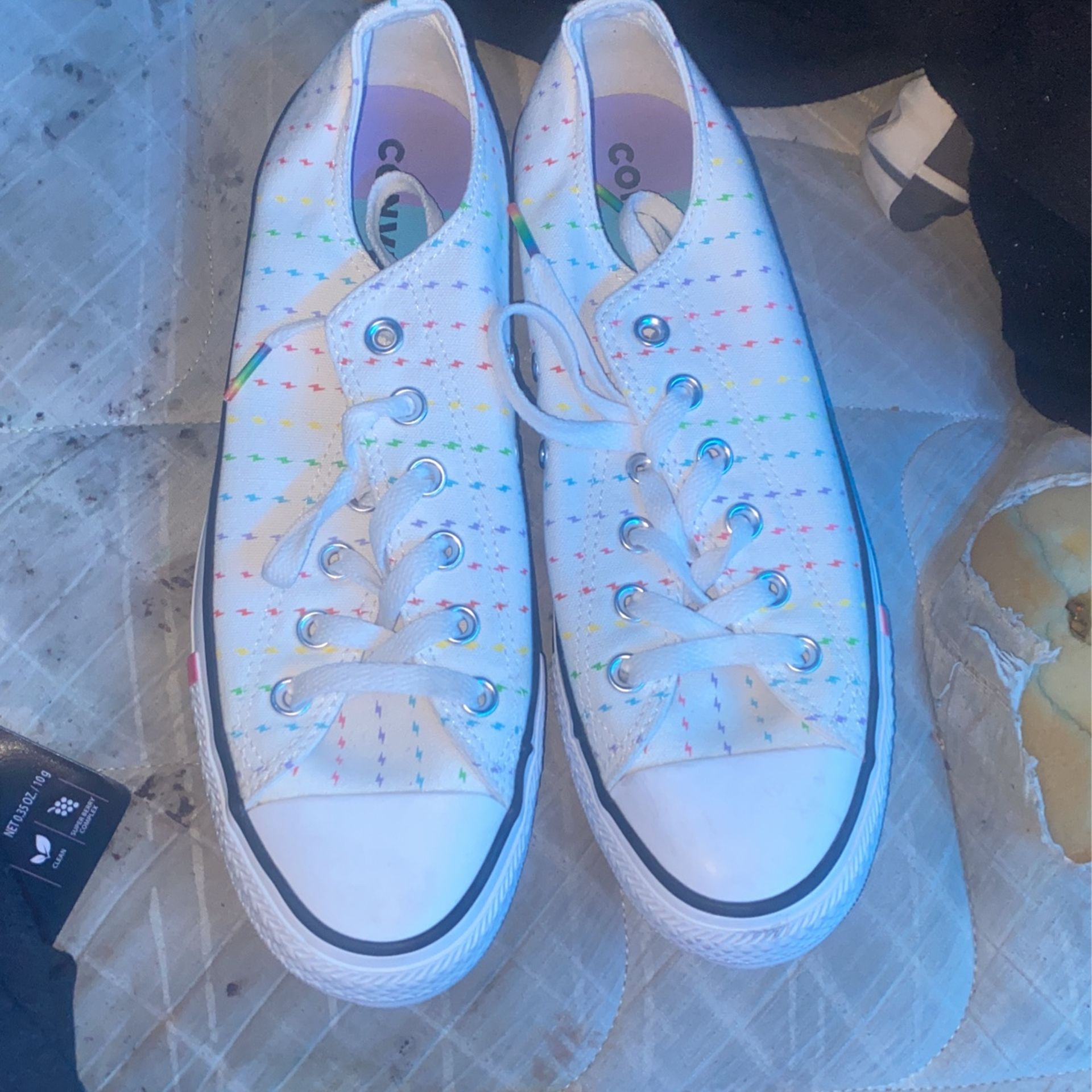 rainbow converse women’s 9