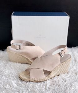 ✨New CASLON Suri Espadrille Wedge Suede Sandals Blush Womens Shoes Size 12M
