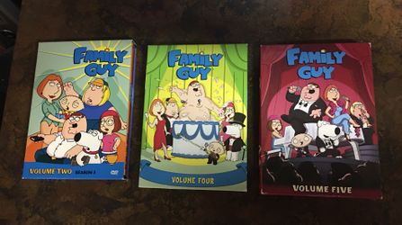 Family Guy DVDs Seasons 3-5