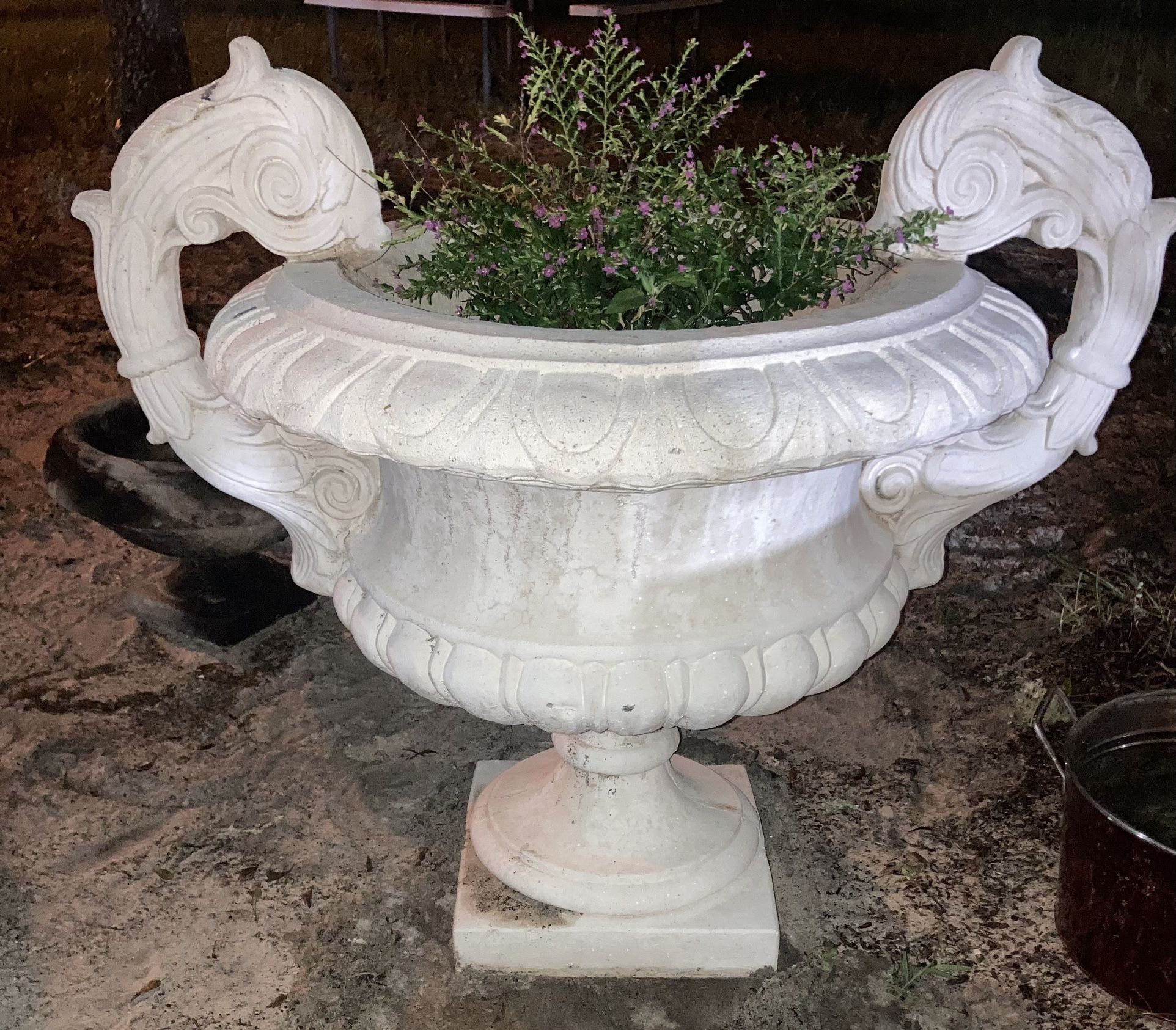 Flower Concrete Pot Holder