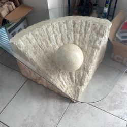Glass Pearl Table