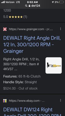 Dewalt Right Angle Drill