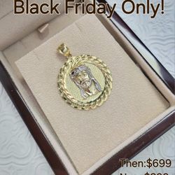 BLACK FRIDAY FINAL SALES 10k & 14k Yellow Gold Pendants