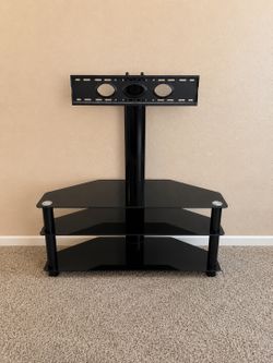 Universal Glass TV Stand with Mount – Excellent Condition