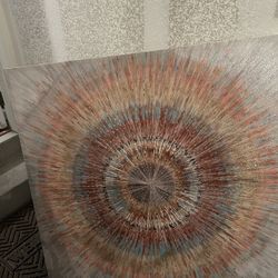 Wall Decor and Barstool 