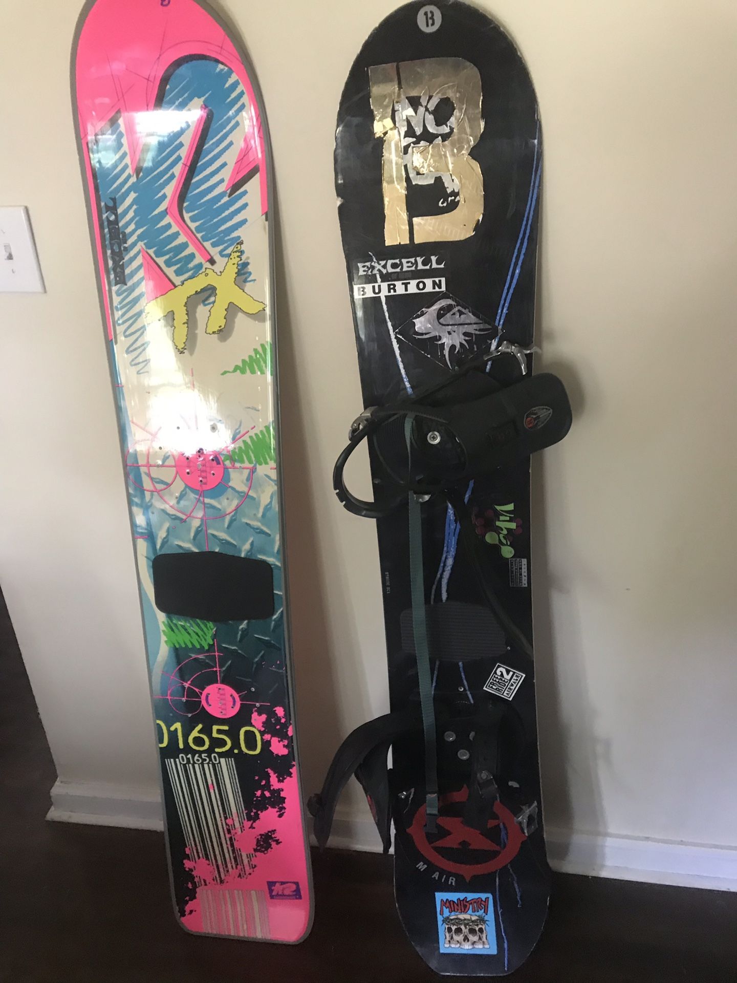 Snow boards with waterproof case