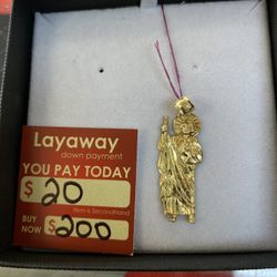 Gold Religious Pendant 