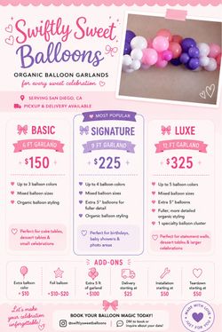 Custom Balloon Garlands