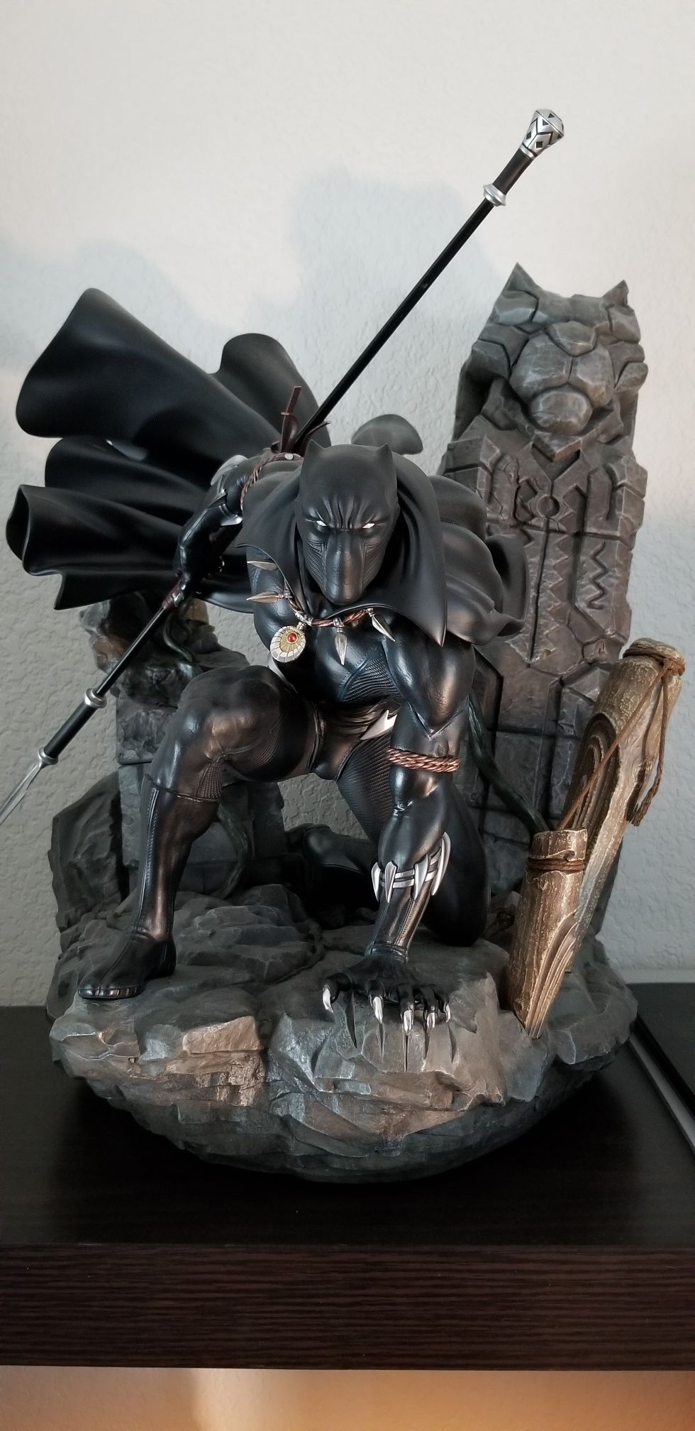 XM Studios Black Panther 1/4 Scale Statue Premium Collectible Marvel Tchalla