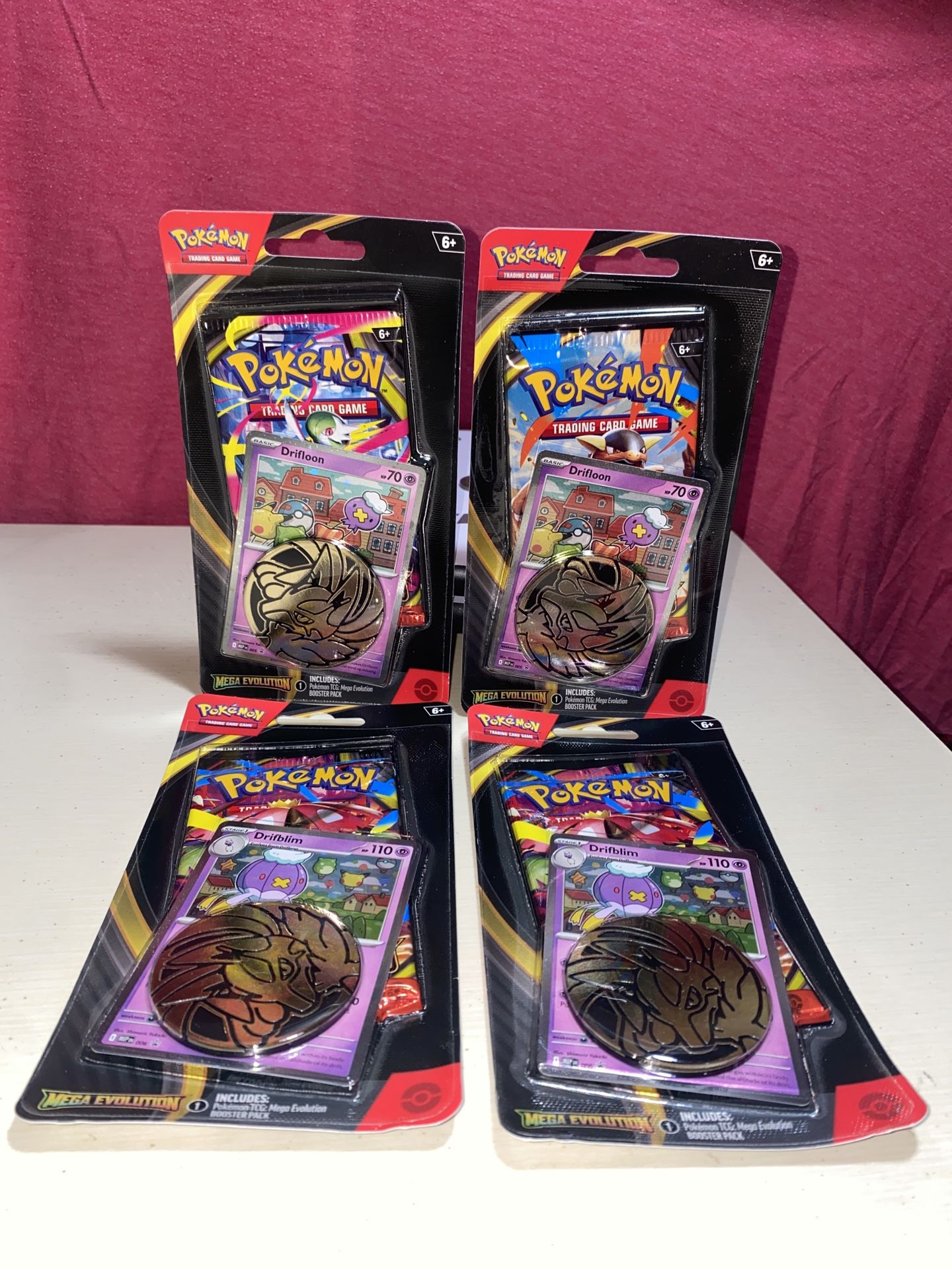 Pokémon Mega Evolution Blister Packs (Set of 4) (2 Drifloon and 2 Drifblim)