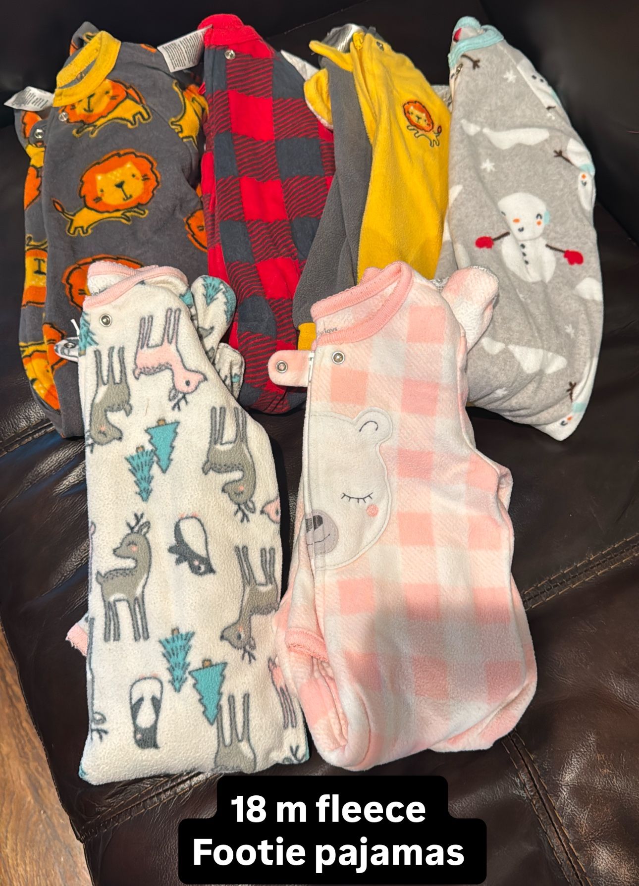 18 Month Fleece Footie Pajamas