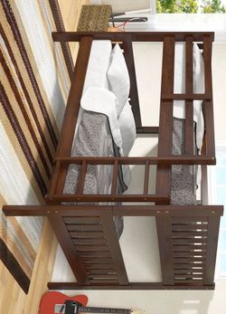 Enna Espresso Full Over Full Bunk Bed