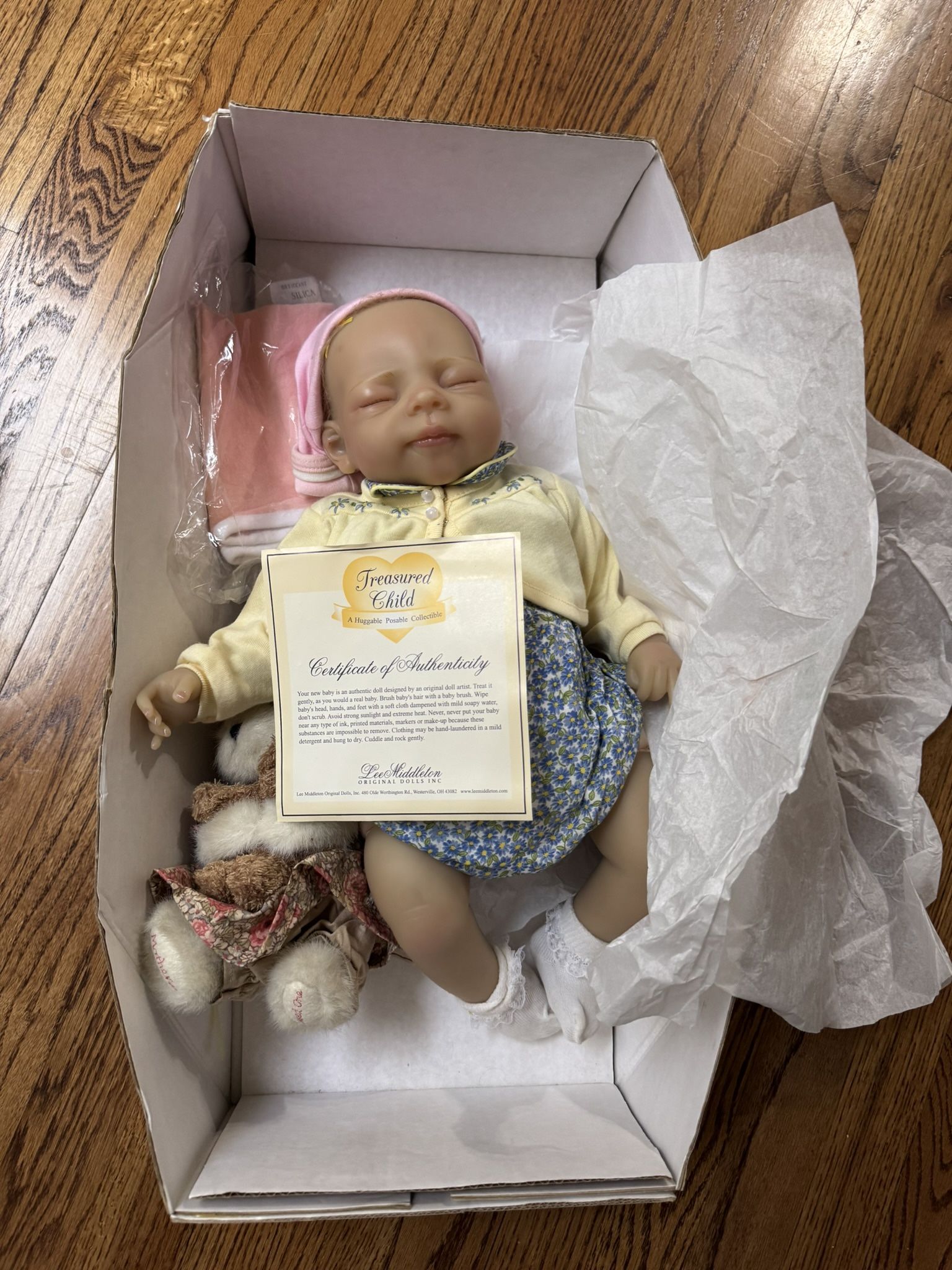 Antique Lee Middleton Baby Girl Doll Treasure Child Yellow