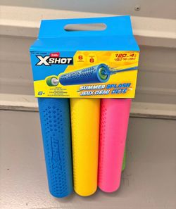 NIB Zuru X-Shot Foam Water Blaster 6-Pack Set (Pool/Beach Water Cannons)