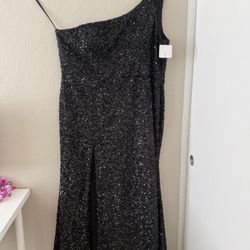 Sydney’s Closet Formal Black Sequin Gown 