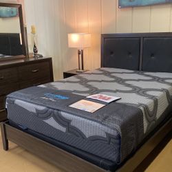 Queen bed set ( no mattress included )