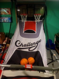 Indoor basketball hoop