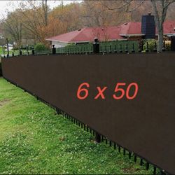 Brown Privacy Fence Screen 6x50