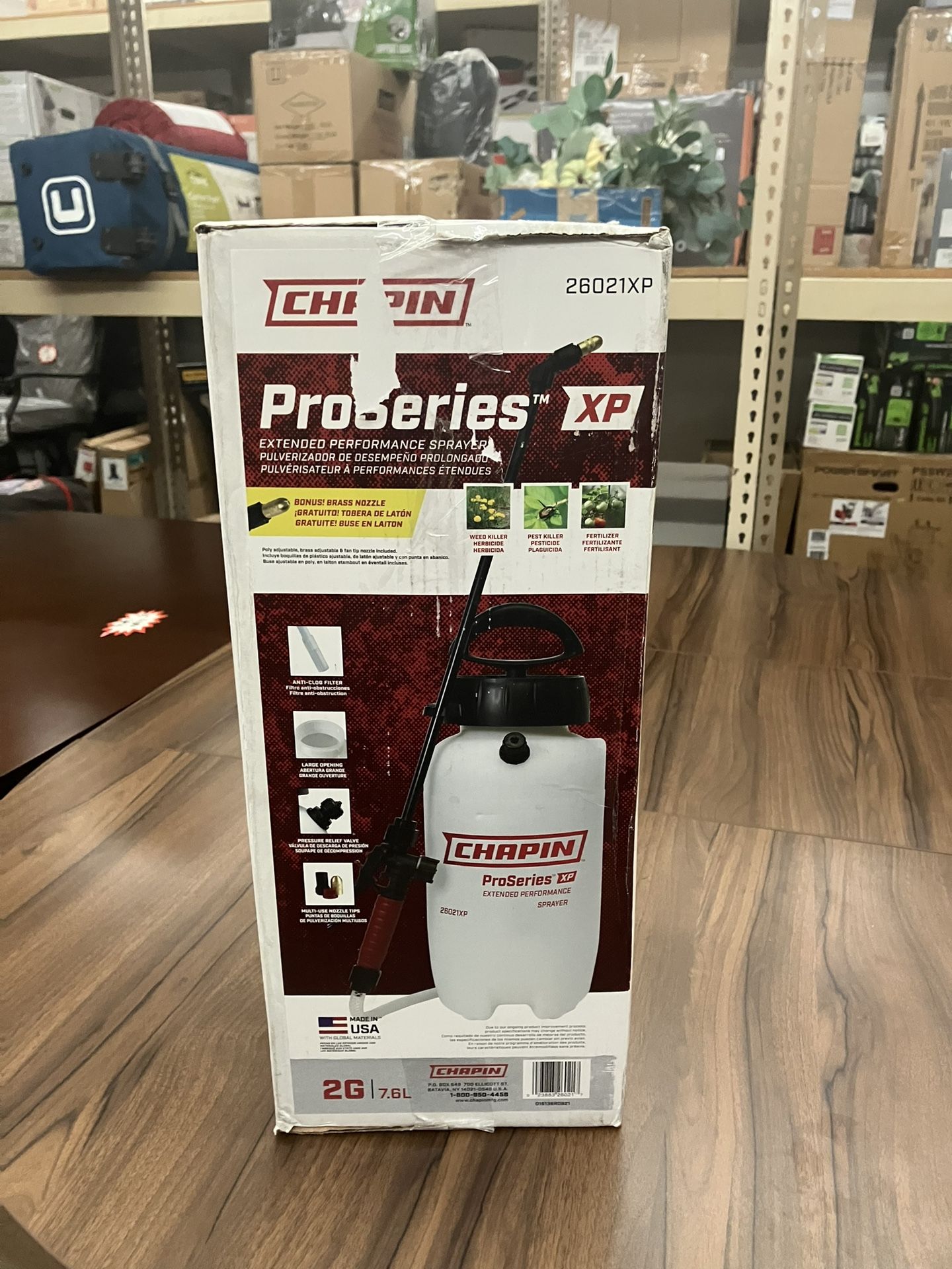 2-Gallon Heavy-Duty Compression Sprayer for Professional Use, with 3 nozzles -one Brass, , New