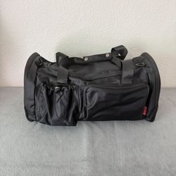 BSHG Black Gym Bag For Men & Women With Shoes Compartment