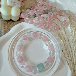 Natural Crystal Bracelet - Healing & Energy Attract love 