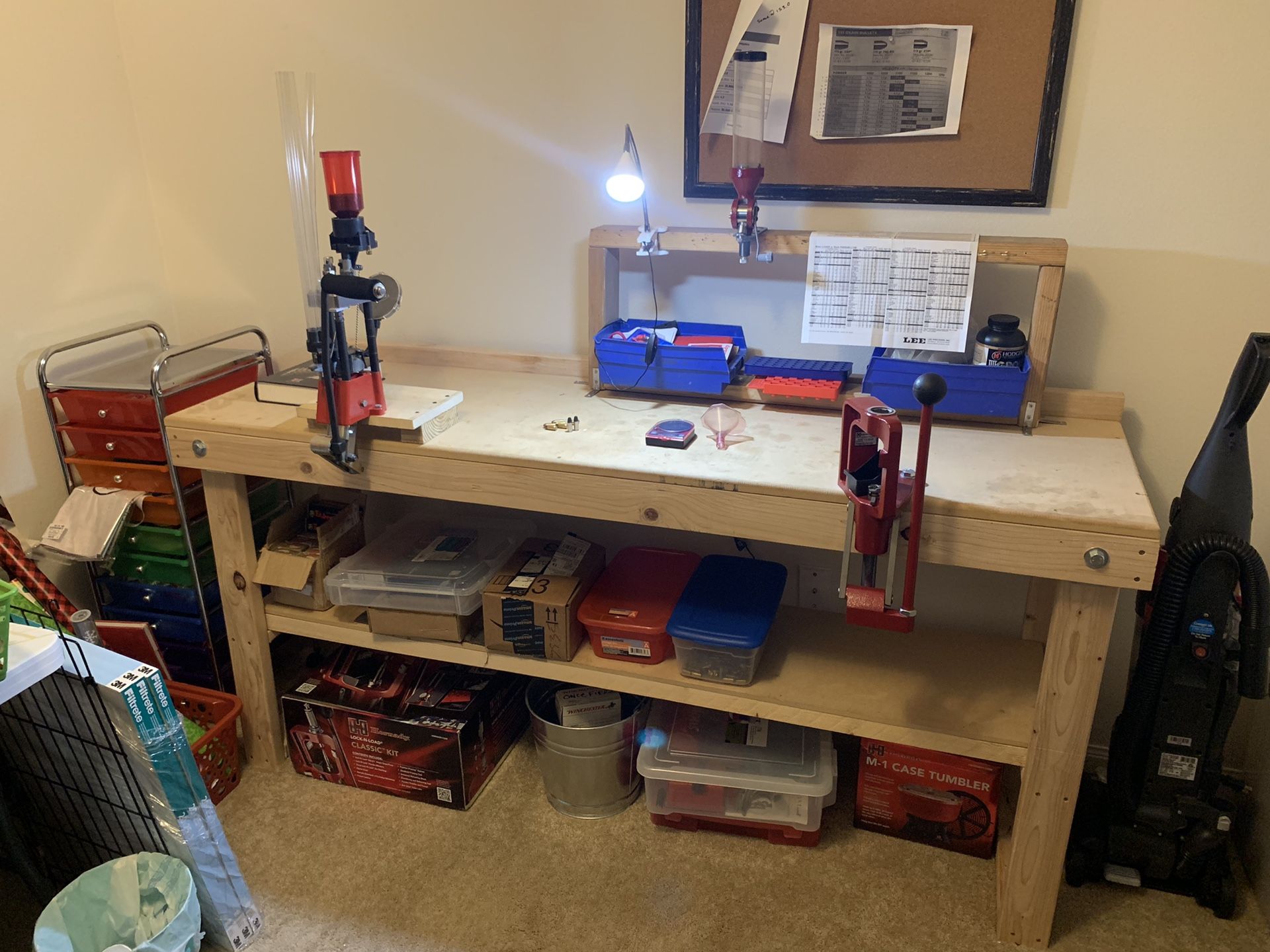 Ammo reloading setup