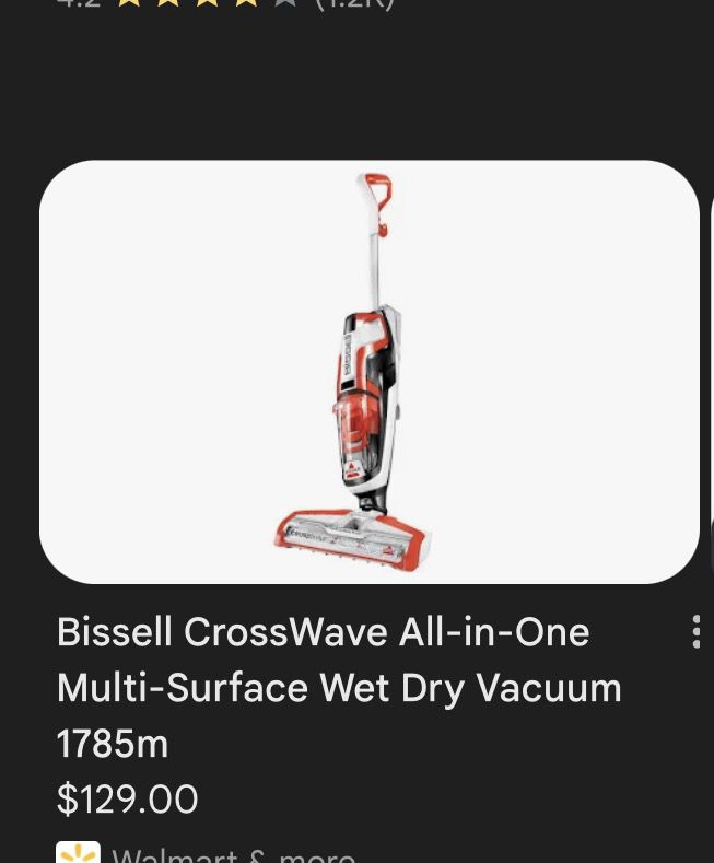 Bissel crosswave dry/wet vacuum