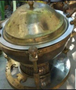 Brass antique warmer
