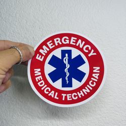 Emergency Medical Technician Paramedic Sticker EMT ER EMS Car Bumper Decal