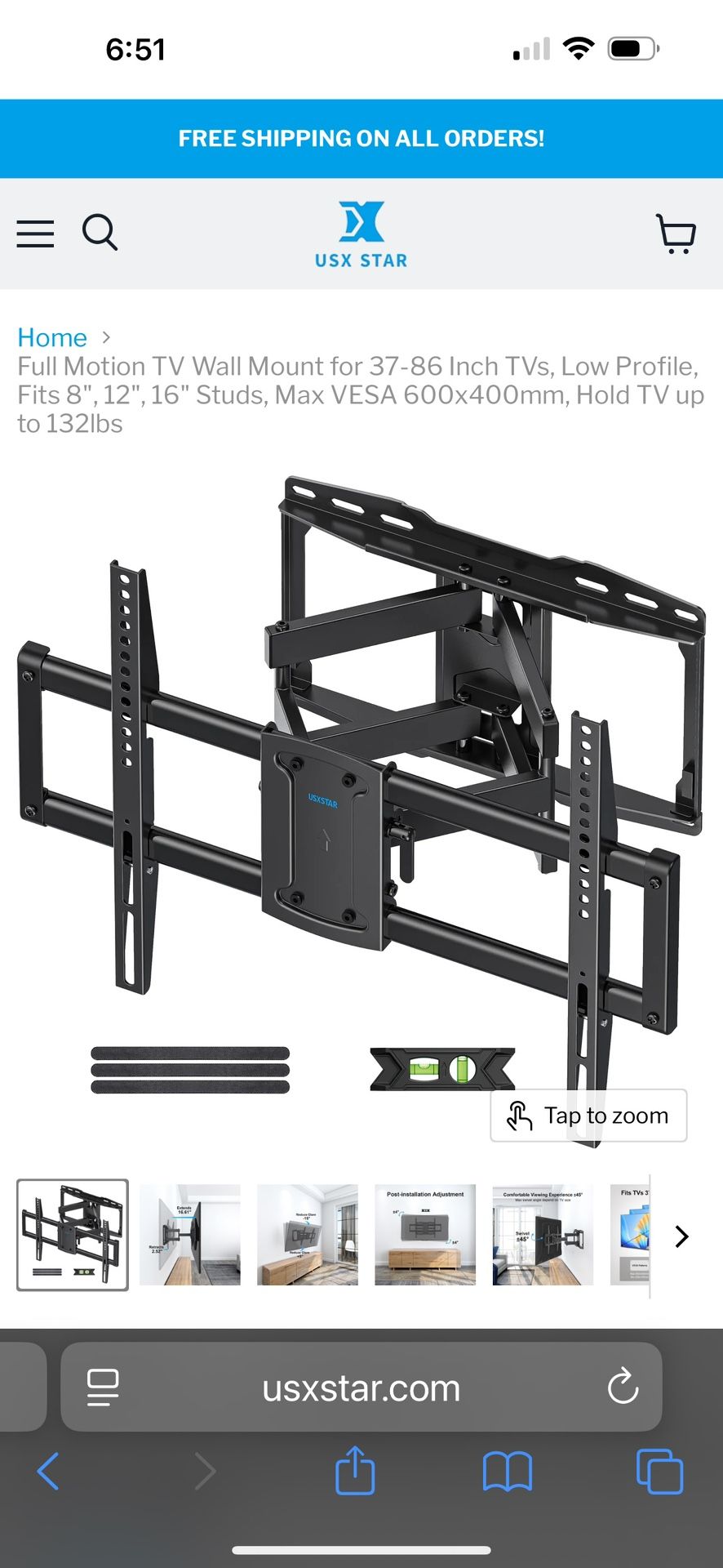 Full Motion TV Mounts-New