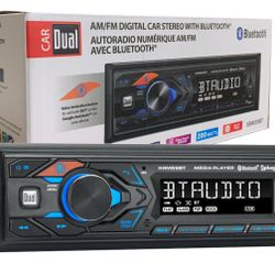 Dual XRM59BT Single-DIN in-Dash All-Digital Media Receiver with Bluetooth