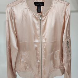 Women's Peach Satin Jacket