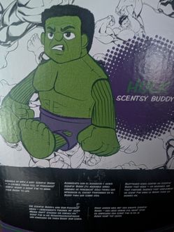 Marvels Avengers Hulk Plushie Scentsy Buddy W Box No Scent Pack