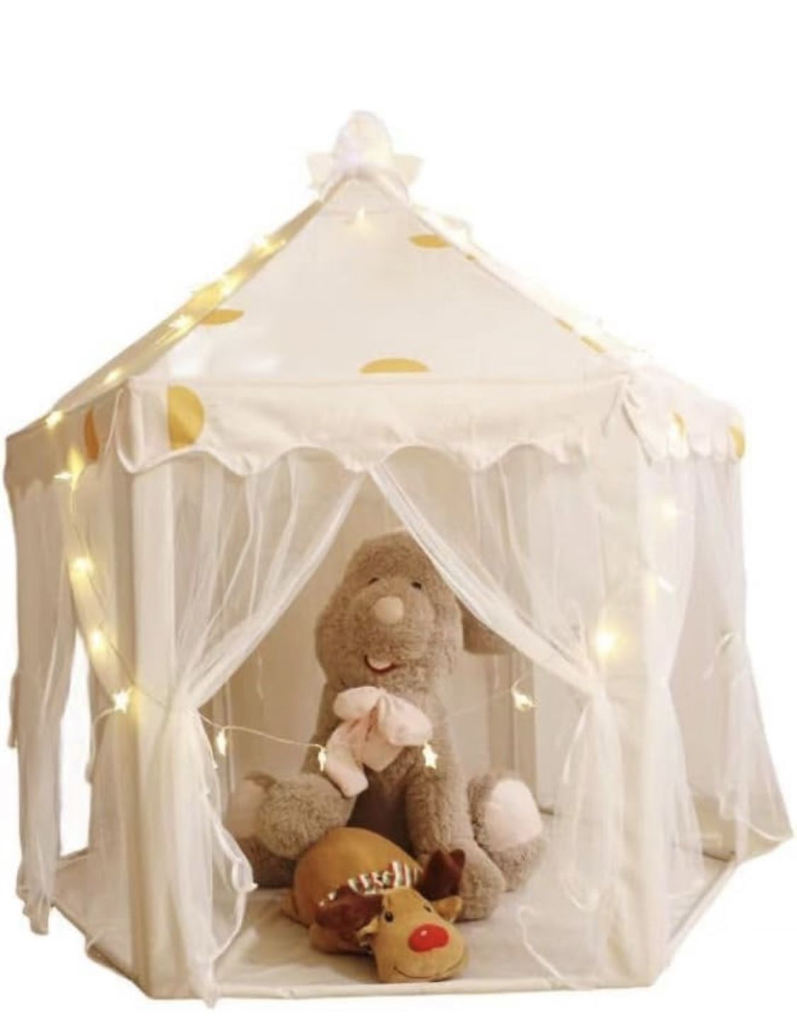 Kids Play Tent Children Large Playhouse Indoor/Outdoor Play Fairy Princess Castle Tent, Portable