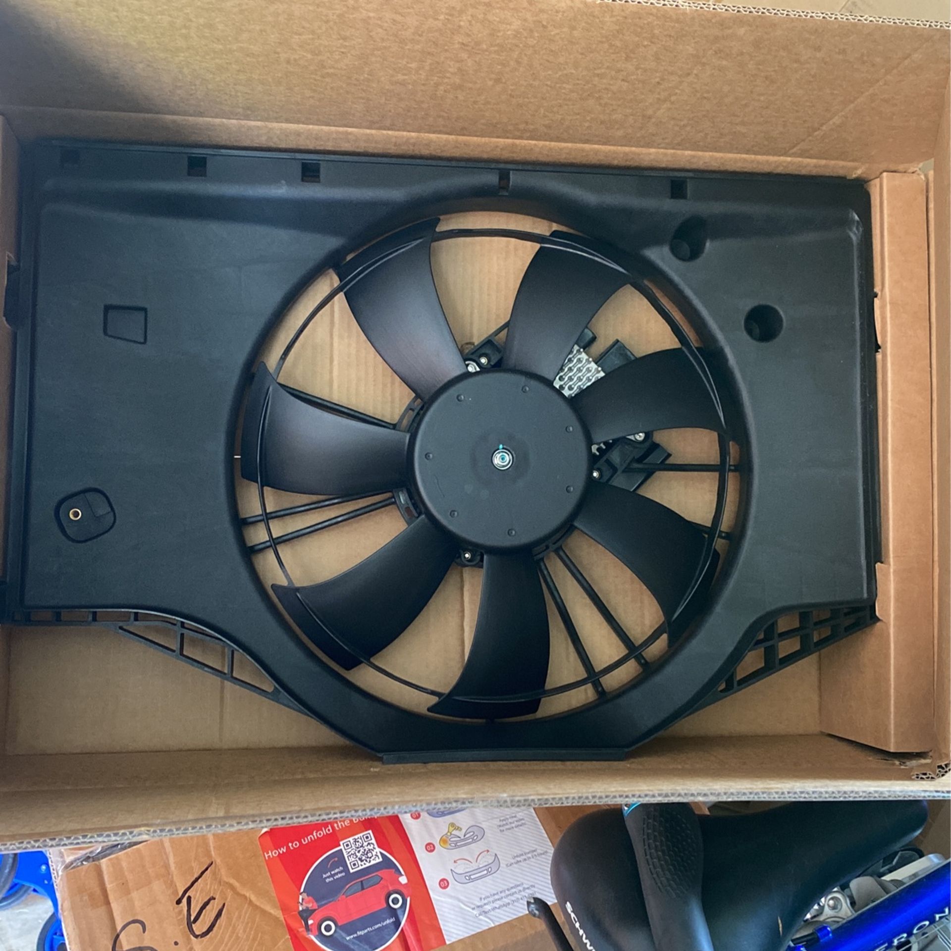 Bapmic Cooling Fan Assembly Compatible with Honda Civic 2017