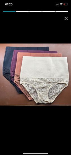 Shapewear for Women Tummy Control High Waisted Panties Sexy Lace Breathable Plus Size Briefs 4-Pack ( please follow my page all brand new ) size small