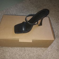 ASOS DESIGN Nasia Heeled Mules Un Black Sz 6.5
