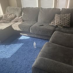 Ashley Furniture Gray Sectional Couch 