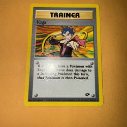 Pokemon Gym Challenge Trainer Koga Non-Holo 106/132 LP 